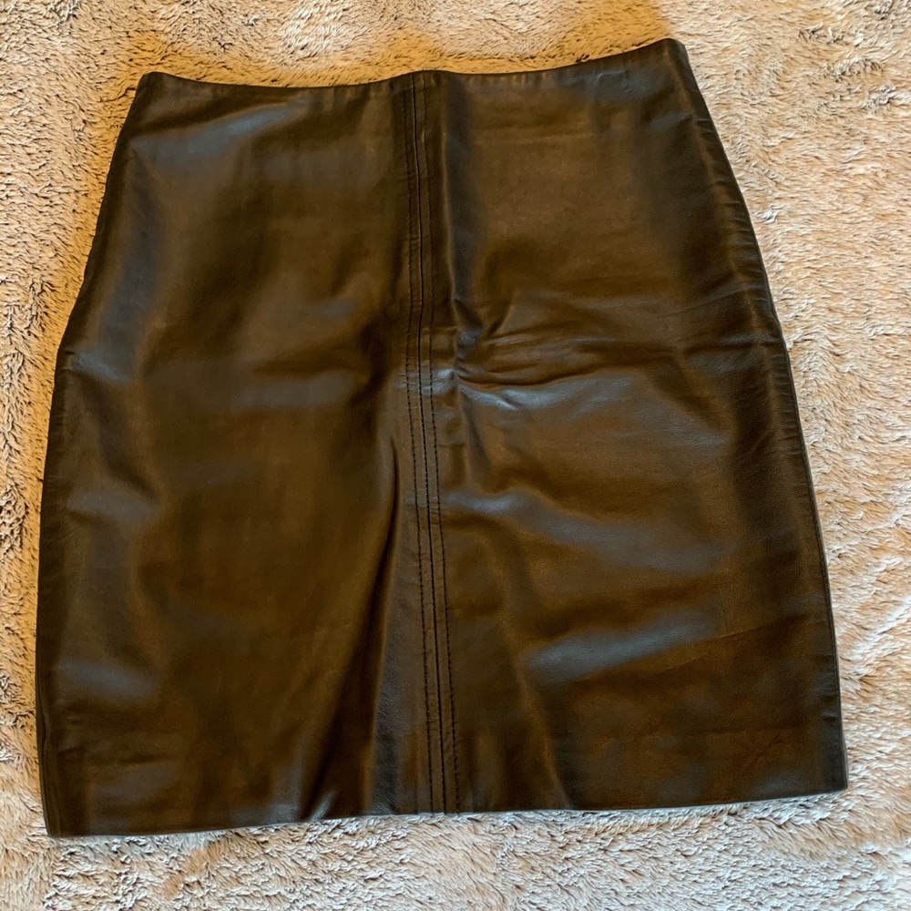 H&M Genuine Leather skirt